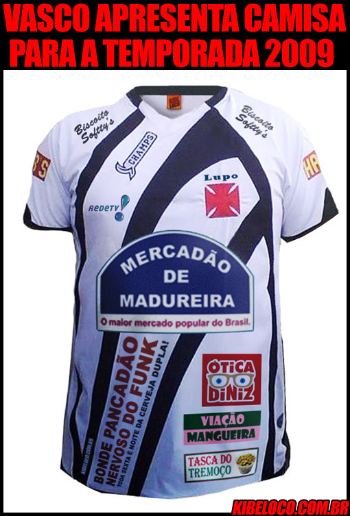 Camisa do Vasco da Gama para a temporada 2009 na segundona.