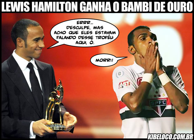 Lewis Hamilton recebe o(s) Bambi(s) de Ouro.