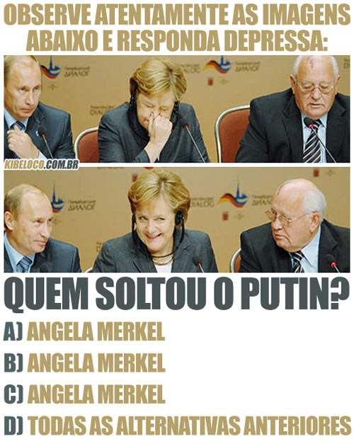 “Alguém peidei. Não sei quem fui.”