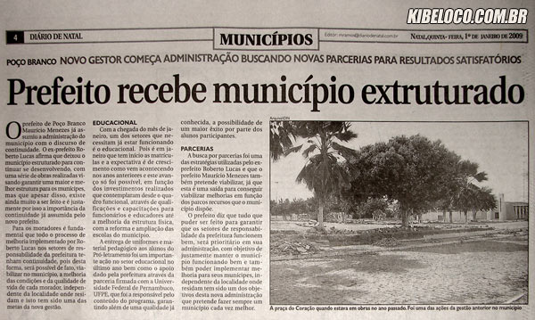 Prefeitura “extruturada” tem problemas na educação.