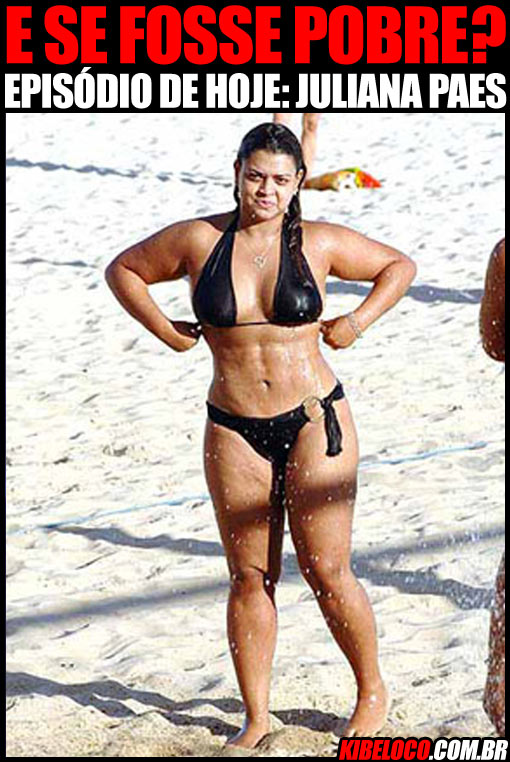 Juliana e o sorriso honesto de quem acabou de tirar 6 Kg de areia da parte de baixo do biquíni.