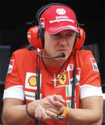 Michael Schumacher, o quebra-molas do Rubinho.